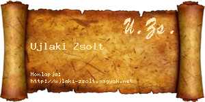 Ujlaki Zsolt névjegykártya